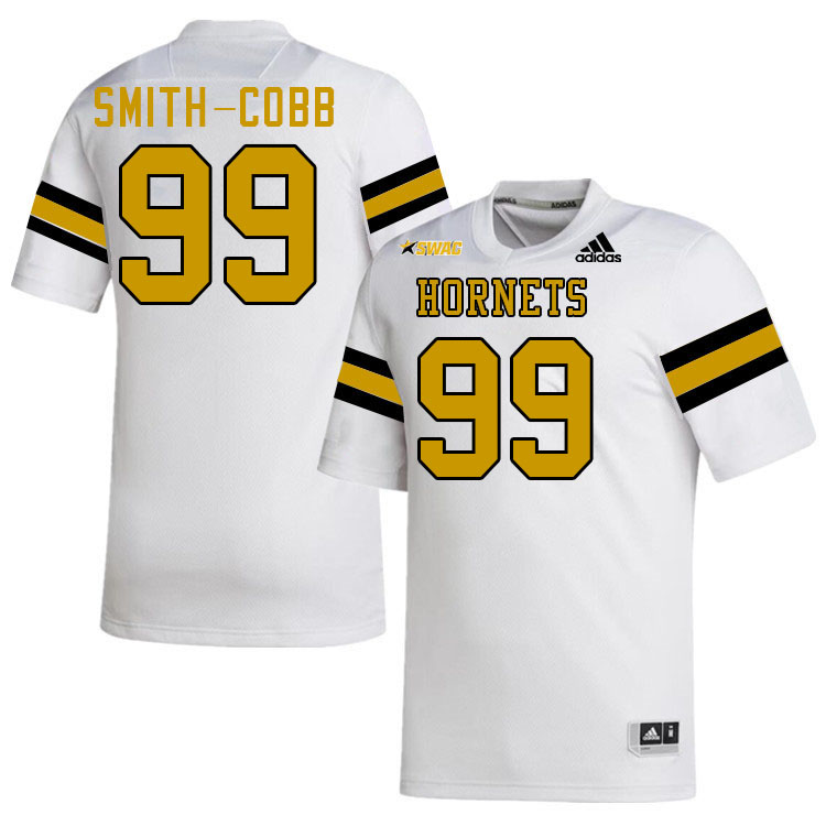 Alabama State Hornets #99 Jon Smith-Cobb College Football Jerseys Stitched Sale-White